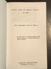 RITUAL BOOK OF HERBAL SPELLS - Aima - WITCHCRAFT OCCULT SPELLS HERBALS GRIMOIRE