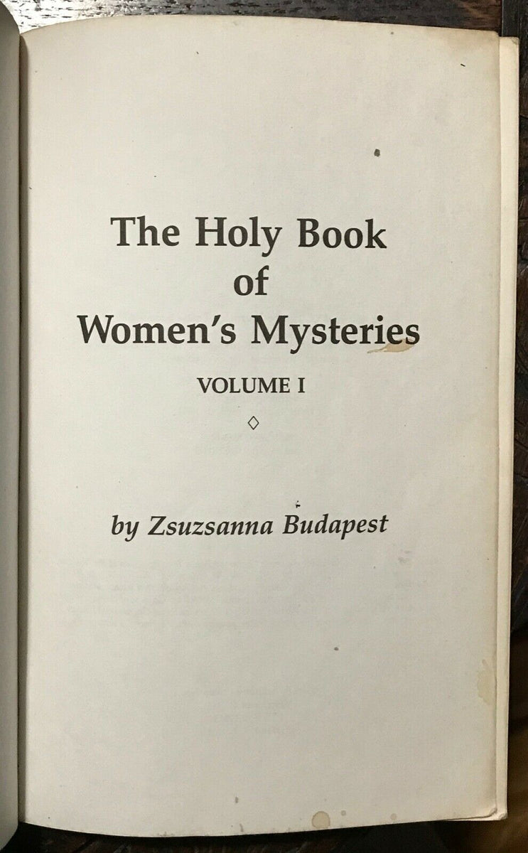 the feminist book of lights and shadows zsuzsanna budapest