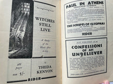 THE OCCULT REVIEW - Vol 56, 6 Issues 1932 - DIVINATION ASTROLOGY MAGICK CROWLEY