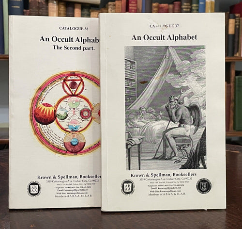 AN OCCULT ALPHABET - 2 OCCULT BOOK CATALOGUES, 2003 - ALCHEMY MAGICK HERMETIC