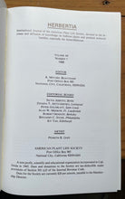 HERBERTIA - 2 ISSUES 1988 (COMPLETE YEAR) - BOTANICAL HERBAL PLANTS BULBS