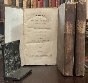 WORKS OF RICHARD HOOKER - Walton, 1821, 3 Vols - CHRISTIAN ANGLICAN THEOLOGY