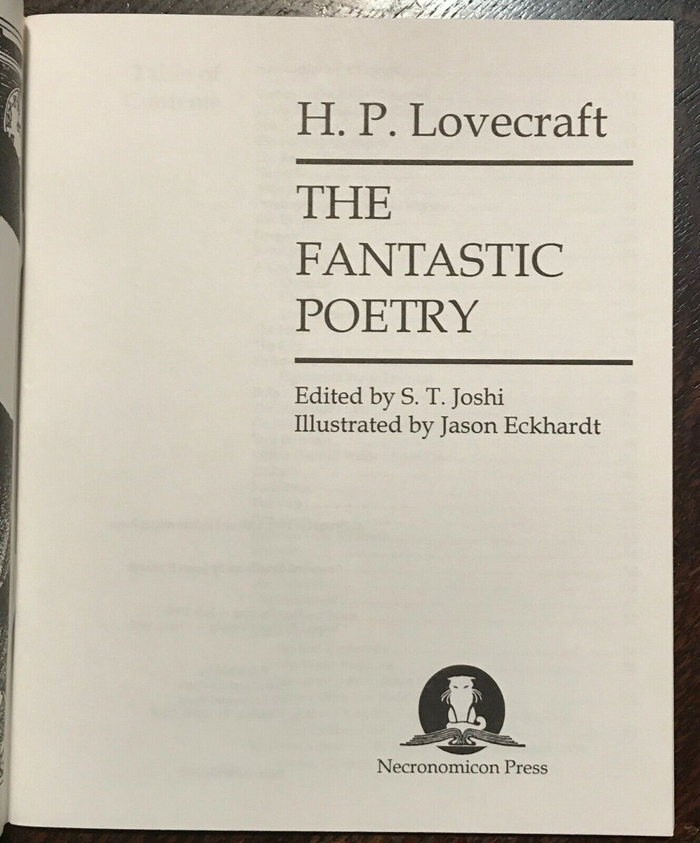 H.P. LOVECRAFT: THE FANTASTIC POETRY - 1993, ILLUSTRATED