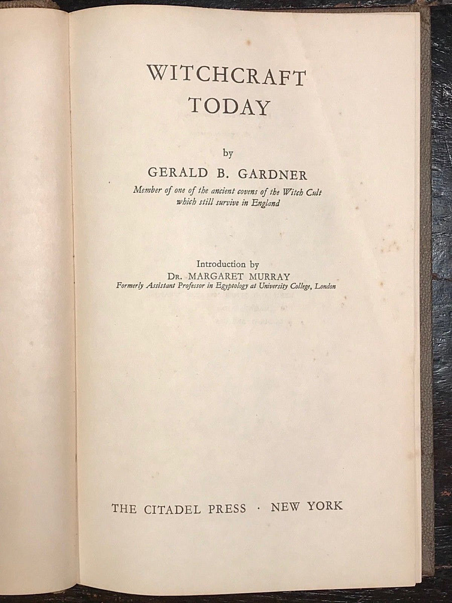 WITCHCRAFT TODAY - Gerald Gardner - 1st Edition, 1955 - Witches, Wicca ...