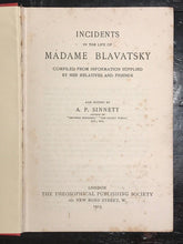 1913 - INCIDENTS IN THE LIFE OF MADAME BLAVATSKY - A.P. SINNETT THEOSOPHY OCCULT