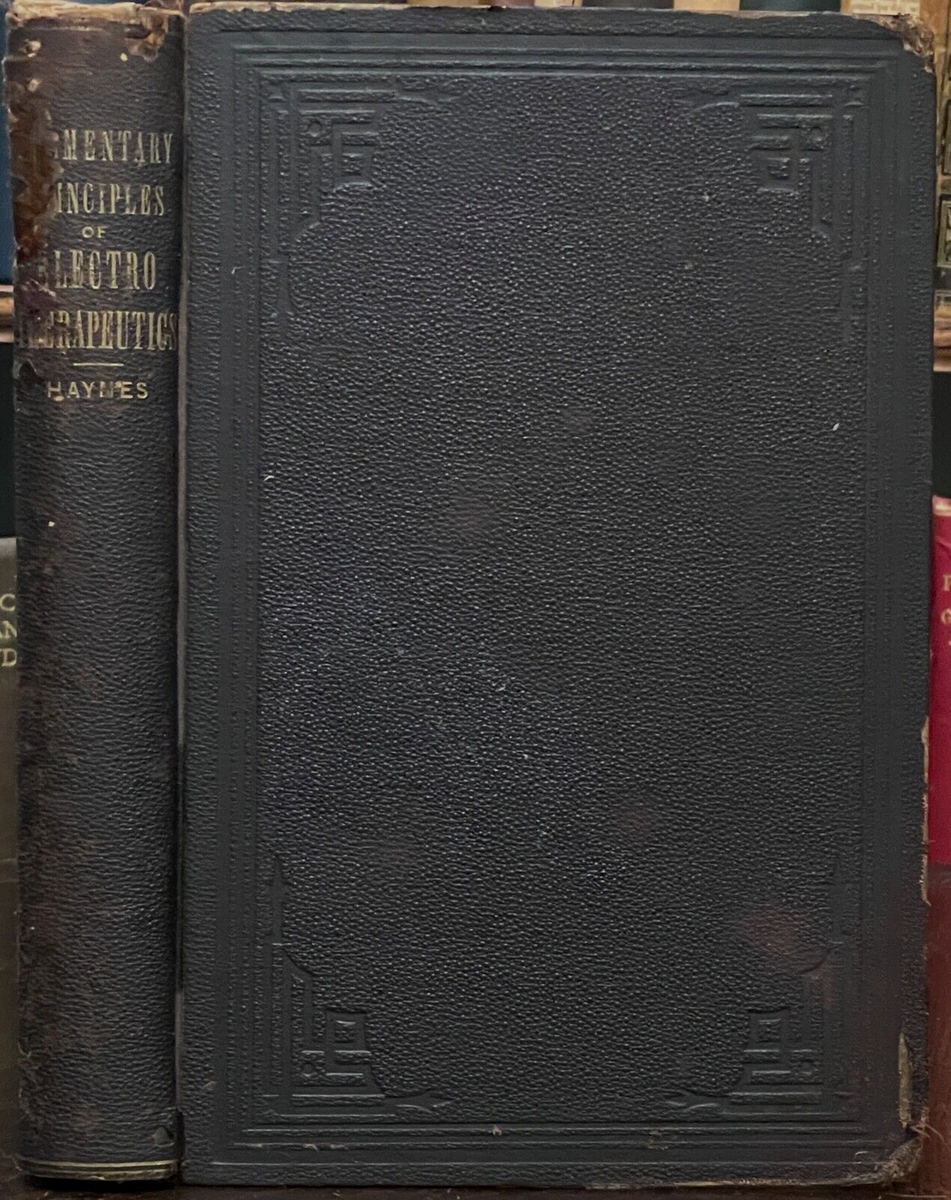 PRINCIPLES OF ELECTROTHERAPEUTICS Haynes 1884 QUACK MEDICINE ELEC Black Cat Caboodle