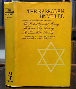 KABBALAH UNVEILED - Mathers, 1974 - MAGICK ZOHAR CABBAL KABBALIST GOLDEN DAWN