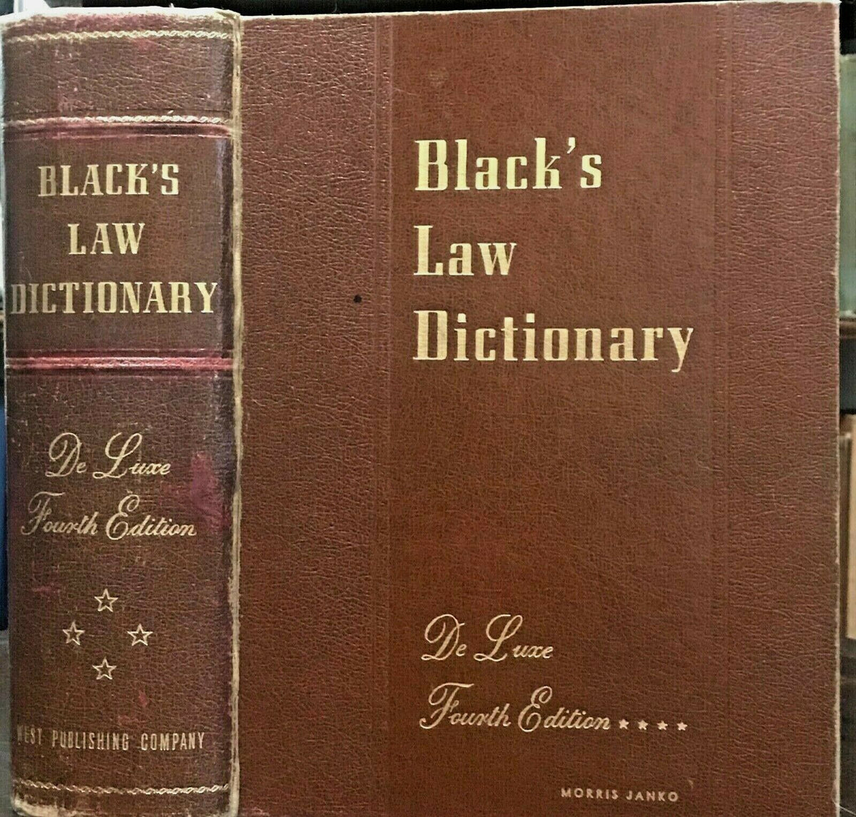 Vintage BLACK'S LAW DICTIONARY - 4th Edition, 1951 – Black