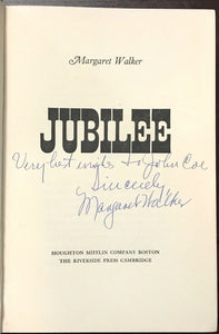 JUBILEE - Walker - 1st/2nd, 1966 SIGNED - AFRICAN AMERICAN PoV SLAVERY CIVIL WAR