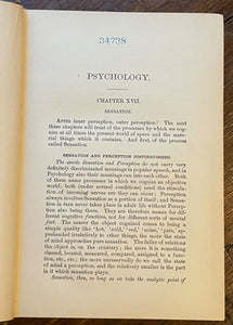 PRINCIPLES OF PSYCHOLOGY - William James, 1905 - PSYCHOTHERAPY, CONSCIOUSNESS