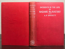 1913 - INCIDENTS IN THE LIFE OF MADAME BLAVATSKY - A.P. SINNETT THEOSOPHY OCCULT