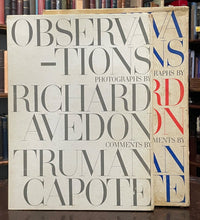 OBSERVATIONS - Richard Avedon / Truman Capote, 1st 1959 - ART, PHOTOGRAPHY