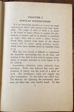 SIGNS, OMENS AND SUPERSTITIONS - 1st 1918 - DIVINATION, MAGICK, FOLKLORE, LUCK