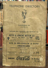 CARTERSVILLE & ACWORTH, GEORGIA - SOUTHERN BELL TELEPHONE DIRECTORY, 1940s