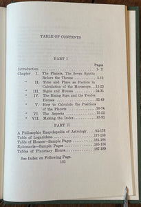 SIMPLIFIED SCIENTIFIC ASTROLOGY - Max Heindel, 1928 - ROSICRUCIAN, DIVINATION