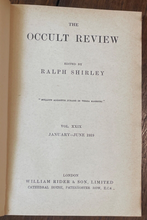 THE OCCULT REVIEW - Vol 29 (6 Issues) 1919 - WITCHCRAFT GHOST PHOTOGRAPHY DEVIL