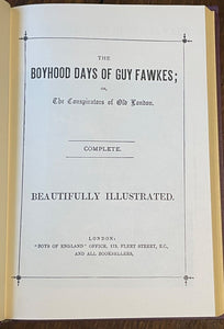 BOYHOOD DAYS OF GUY FAWKES - Arno Press, 1st 1976 - FANTASY, HISTORICAL FICTION