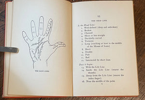 HANDS UP! PALMISTRY FOR PASTIME - 1st 1928 - FORTUNE-TELLING, DIVINATION, OCCULT