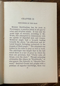 CASE AGAINST SPIRITUALISM - Stoddart, 1st 1922 - SPIRITS MEDIUMS SUPERNATURAL