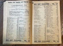 CARTERSVILLE & ACWORTH, GEORGIA - SOUTHERN BELL TELEPHONE DIRECTORY, 1940s