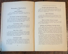 1928 - SPIRITUALIST MANUAL - MEDIUMSHIP, GHOSTS, SPIRITS, COMMUNICATION, OCCULT