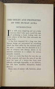 ORIGIN AND PROPERTIES OF THE HUMAN AURA - 1st 1937 - AURAS HEALTH HUMANS ANIMALS