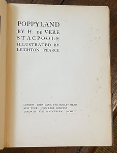 POPPYLAND - De Vere Stacpoole, 1st 1914 - ILLUSTRATED ASIAN FAIRYTALES STORIES