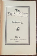 TIGER IN THE HOUSE - 1st, 1921 - CAT KITTY FELINE FOLKLORE, MYTHOLOGY, OCCULT