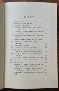 MEXICAN ARCHAEOLOGY - 1st 1970 - ANCIENT AZTEC and MAYAN MEXICO CIVILIZATIONS