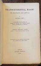 TRANSCENDENTAL MAGIC - Levi / Waite, 1st 1896 - RITUALS MAGICK OCCULT GRIMOIRE