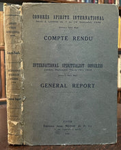 1929 - INTERNATIONAL SPIRITUALIST CONGRESS REPORT - SPIRITS, PSYCHIC PHENOMENA