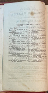 BOOK OF COMMON PRAYER - 1809 - FINE LEATHER BINDING, CHURCH OF ENGLAND, BIBLE