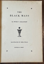 THE BLACK MASS - Krassnoff, 1st 1931 - FICTION NOVEL, CULT OF SATAN, DEVIL, PACT