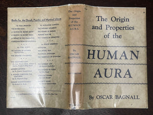 ORIGIN AND PROPERTIES OF THE HUMAN AURA - 1st 1937 - AURAS HEALTH HUMANS ANIMALS