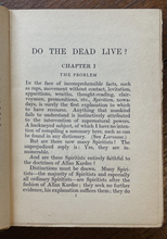 DO THE DEAD LIVE? - Heuze, 1923 - SCARCE SPIRITS PHANTOMS GHOSTS PSYCHIC OCCULT