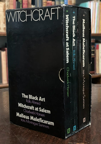 WITCHCRAFT: BLACK ART, WITCHCRAFT AT SALEM, MALLEUS MALEFICARUM - 1971, 3 Vols