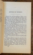 DIRECTORY OF THE CITY OF DETROIT WITH ITS ENVIRONS (1837) - 1st Reprint Ed, 1937