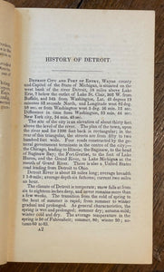 DIRECTORY OF THE CITY OF DETROIT WITH ITS ENVIRONS (1837) - 1st Reprint Ed, 1937