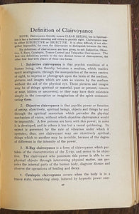 1928 - SPIRITUALIST MANUAL - MEDIUMSHIP, GHOSTS, SPIRITS, COMMUNICATION, OCCULT