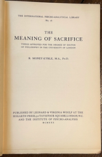 MEANING OF SACRIFICE - 1st, 1930 - PSYCHO ANALYSIS, OEDIPUS COMPLEX, PARRICIDE