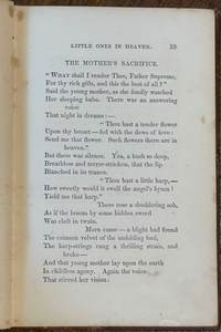 OUR LITTLE ONES IN HEAVEN - 1870 - VICTORIAN BEREAVEMENT INFANT CHILDREN'S DEATH