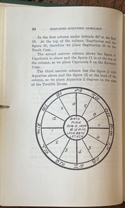 SIMPLIFIED SCIENTIFIC ASTROLOGY - Max Heindel, 1928 - ROSICRUCIAN, DIVINATION