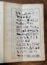 LECTURES ON THE ELEMENTS OF HIEROGLYPHICS - Spineto, 1st 1829 - ANCIENT EGYPT