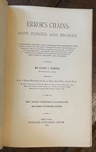 ERRORS CHAINS - Dobbins, 1st 1883 - MYTHS, LEGENDS, PAGANISM, GODS, OCCULT