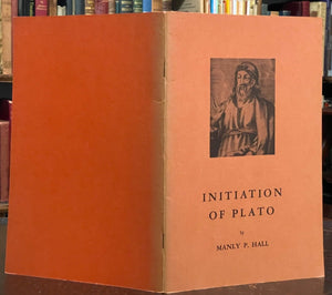 INITIATION OF PLATO - Manly P. Hall, 1st 1967 - SCARCE FREEMASONRY, MYSTERIES