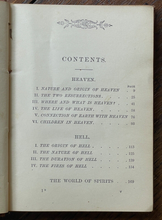 THE WORLD BEYOND - Doughty, 1st 1883 - HEAVEN HELL SPIRITS SOUL DEATH AFTERLIFE