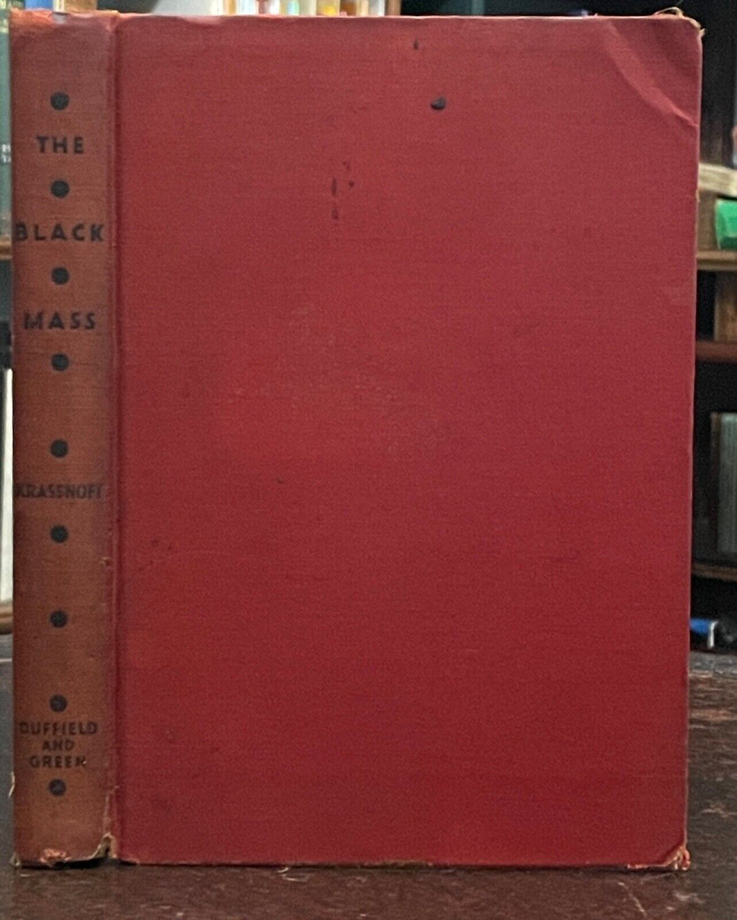 THE BLACK MASS - Krassnoff, 1st 1931 - FICTION NOVEL, CULT OF SATAN, DEVIL, PACT