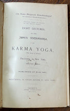 KARMA YOGA - Swami Vivekananda, 1st 1896 - VEDANTA HINDUISM KARMIC MYSTICISM