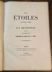 LES ETOILES [THE STARS] - Grandville, 1st 1849 - Illustrated ASTRONOMICAL PLATES