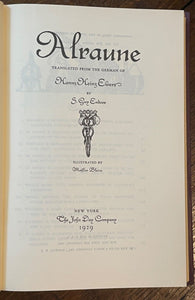 ALRAUNE - Arno Press, 1st 1911/1976 OCCULT, SCI-FI, SEXUALITY, EVIL EXPERIMENTS